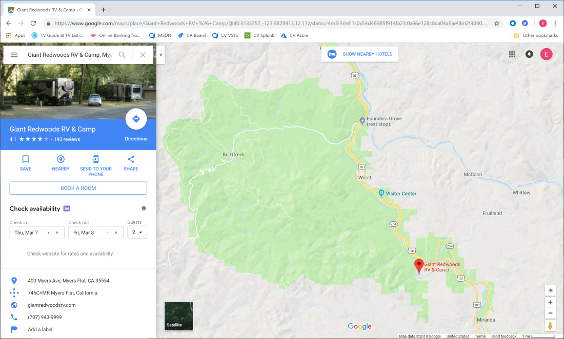 Giant Redwoods RV &amp; Camp